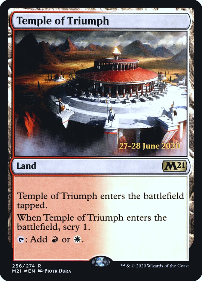 Temple of Triumph [Core Set 2021 Prerelease Promos] - Magic: The Gathering - Card Brawlers | Quebec | Canada |