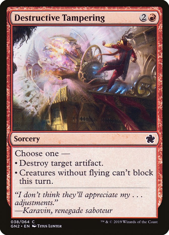 Destructive Tampering [Game Night 2019] - Magic: The Gathering - Card Brawlers | Quebec | Canada |