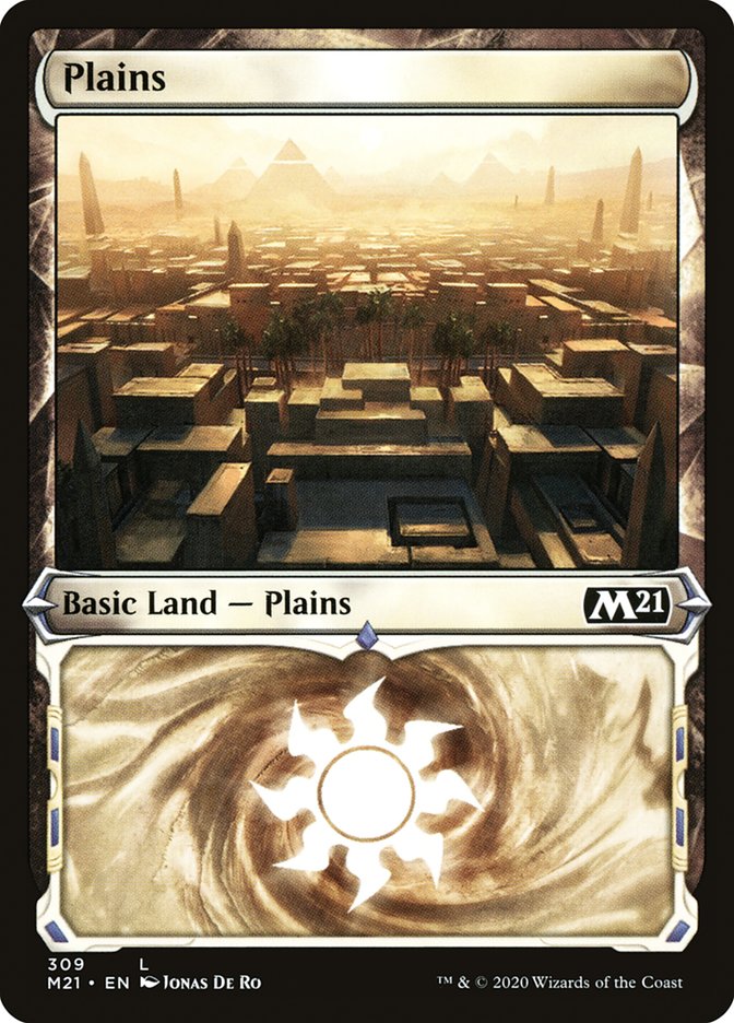 Plains (309) (Showcase) [Core Set 2021] - Magic: The Gathering - Card Brawlers | Quebec | Canada |