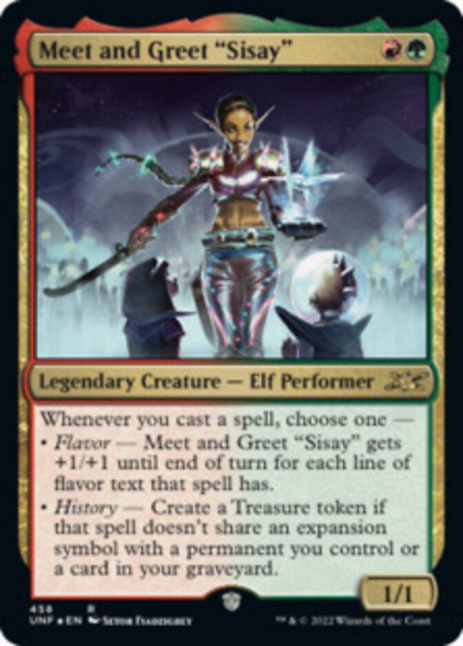 Meet and Greet "Sisay" (Galaxy Foil) [Unfinity] - Magic: The Gathering - Card Brawlers | Quebec | Canada |