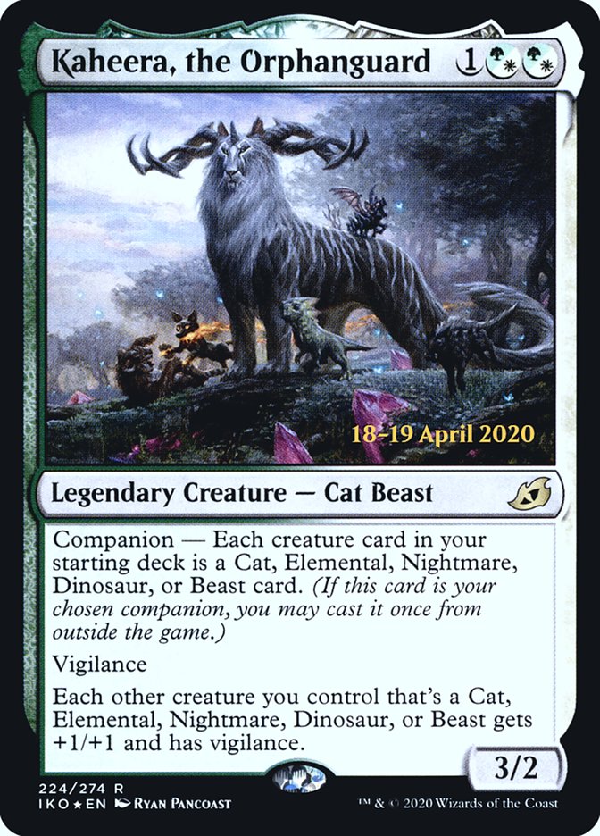 Kaheera, the Orphanguard [Ikoria: Lair of Behemoths Prerelease Promos] - Magic: The Gathering - Card Brawlers | Quebec | Canada |