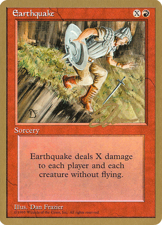Earthquake (Eric Tam) [Pro Tour Collector Set] - Magic: The Gathering - Card Brawlers | Quebec | Canada |
