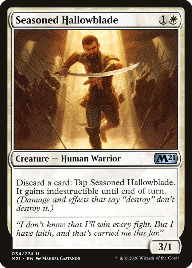 Seasoned Hallowblade [Core Set 2021] - Magic: The Gathering - Card Brawlers | Quebec | Canada |