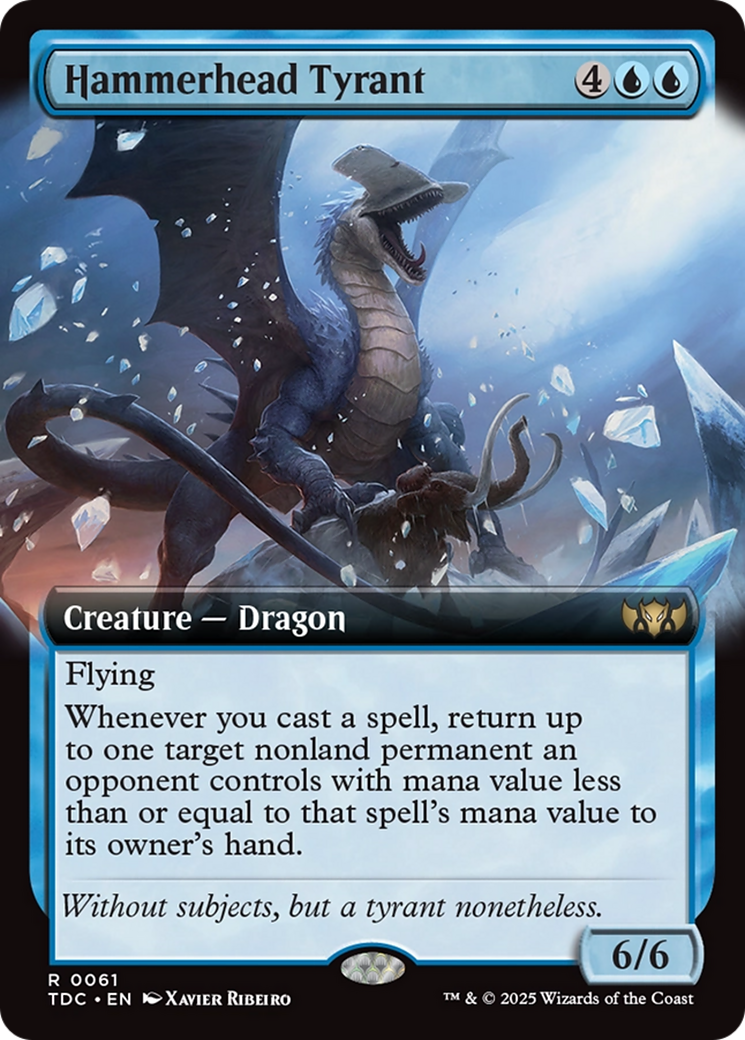 Hammerhead Tyrant (Extended Art) [Tarkir: Dragonstorm Commander] - Magic: The Gathering - Card Brawlers | Quebec | Canada |