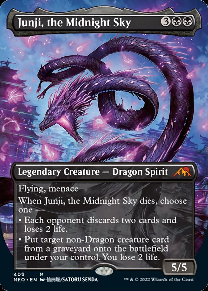 Junji, the Midnight Sky (Borderless Alternate Art) [Kamigawa: Neon Dynasty] - Magic: The Gathering - Card Brawlers | Quebec | Canada |