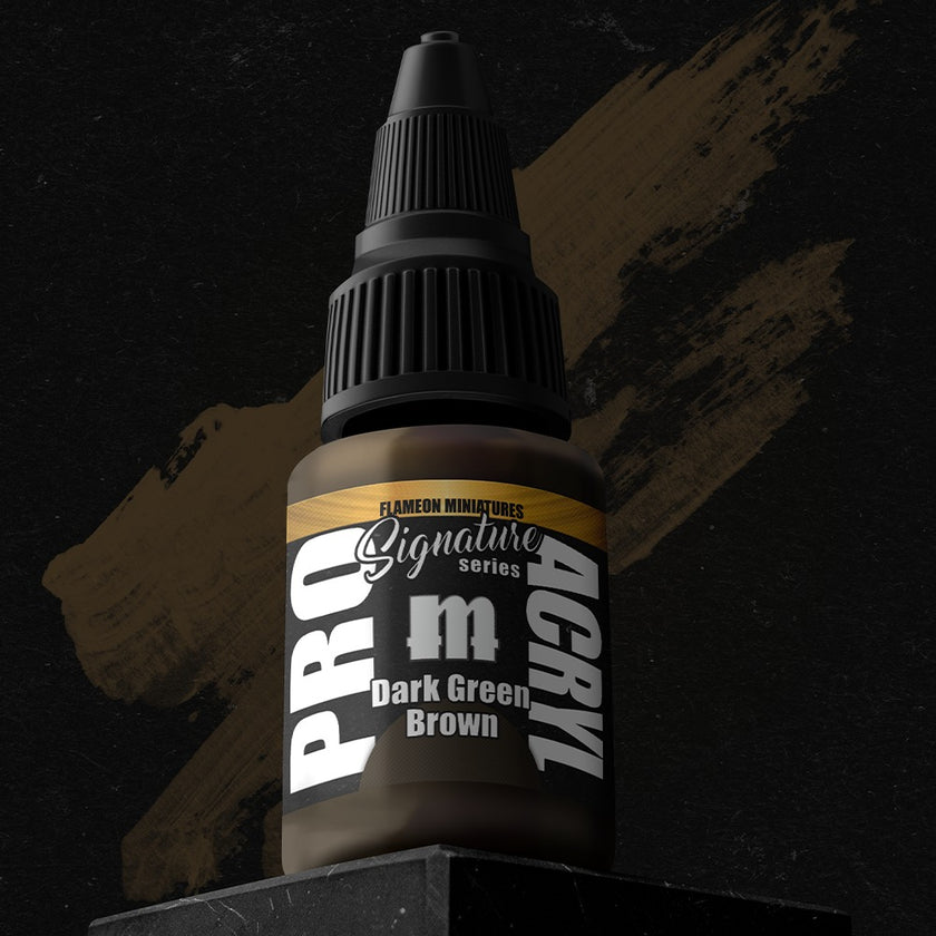 PRO Acryl - Paint - S25 - Flameon - Dark Green Brown