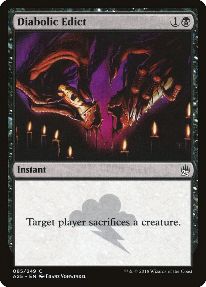 Diabolic Edict [Masters 25] - Magic: The Gathering - Card Brawlers | Quebec | Canada |