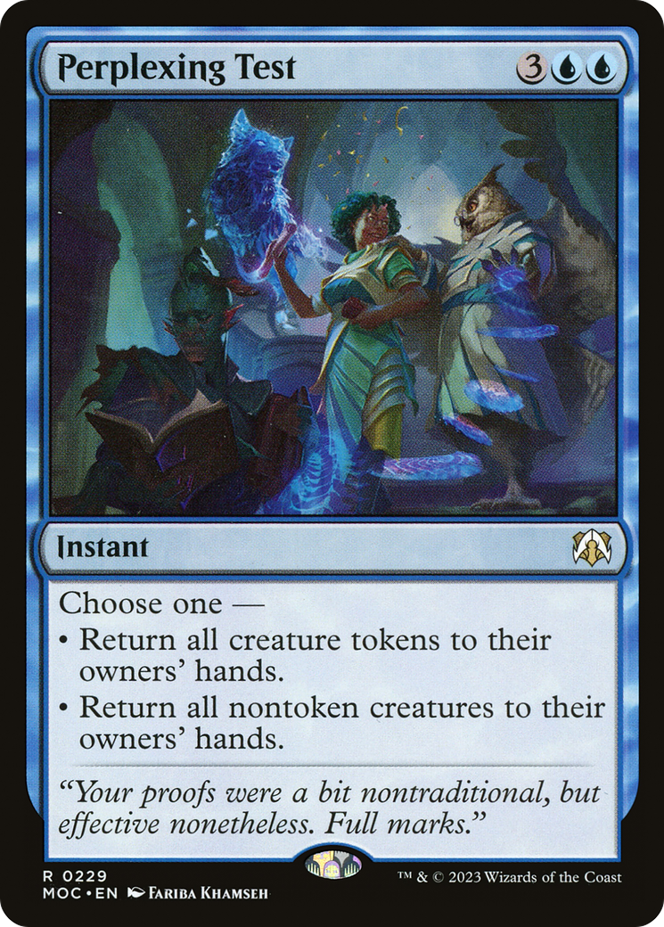 Perplexing Test [March of the Machine Commander] - Magic: The Gathering - Card Brawlers | Quebec | Canada |