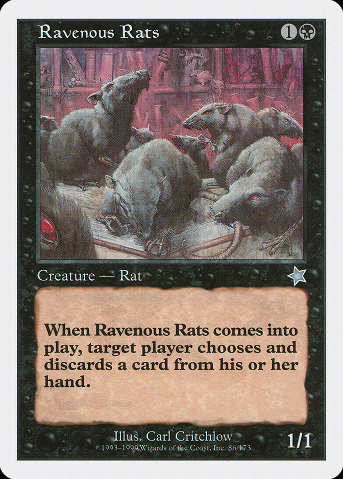 Ravenous Rats [Starter 1999] - Magic: The Gathering - Card Brawlers | Quebec | Canada |