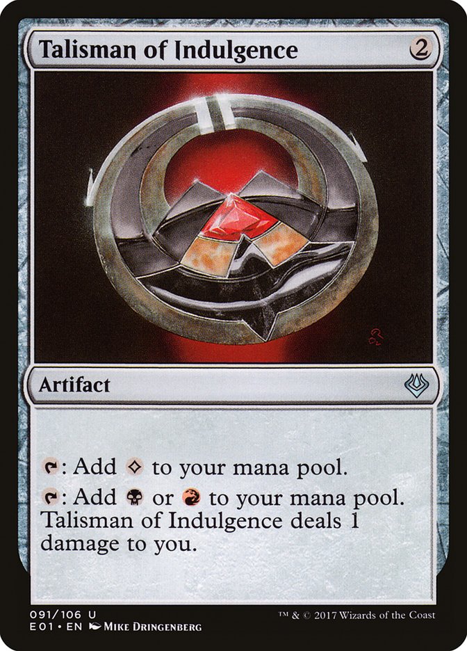 Talisman of Indulgence [Archenemy: Nicol Bolas] - Magic: The Gathering - Card Brawlers | Quebec | Canada |