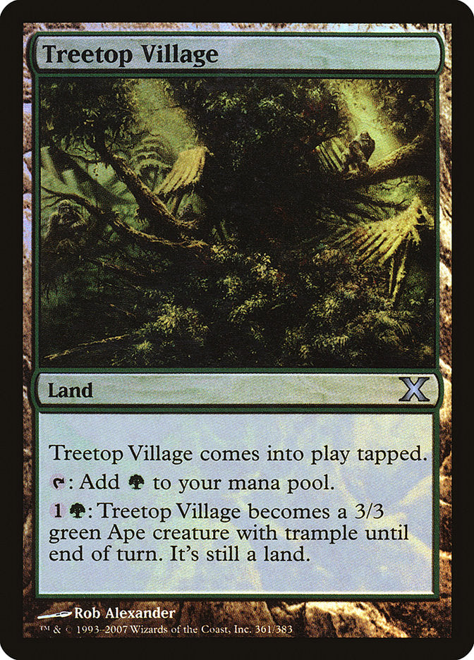 Treetop Village (Premium Foil) [Tenth Edition] - Magic: The Gathering - Card Brawlers | Quebec | Canada |