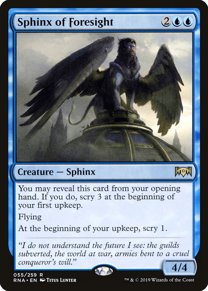 Sphinx of Foresight [Ravnica Allegiance] - Magic: The Gathering - Card Brawlers | Quebec | Canada |