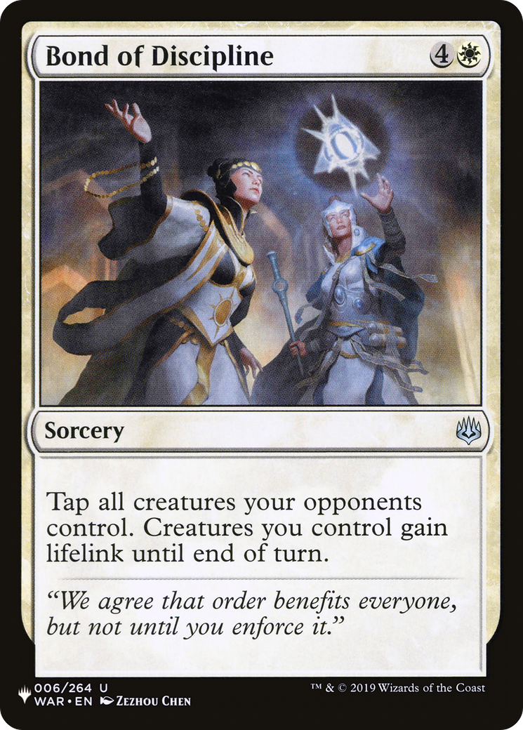 Bond of Discipline [The List] - Magic: The Gathering - Card Brawlers | Quebec | Canada |
