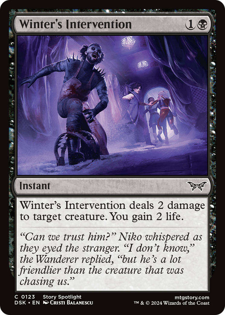 Winter's Intervention [Duskmourn: House of Horror] - Magic: The Gathering - Card Brawlers | Quebec | Canada |