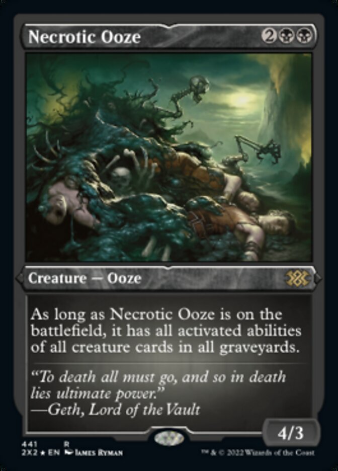 Necrotic Ooze (Foil Etched) [Double Masters 2022] - Magic: The Gathering - Card Brawlers | Quebec | Canada |