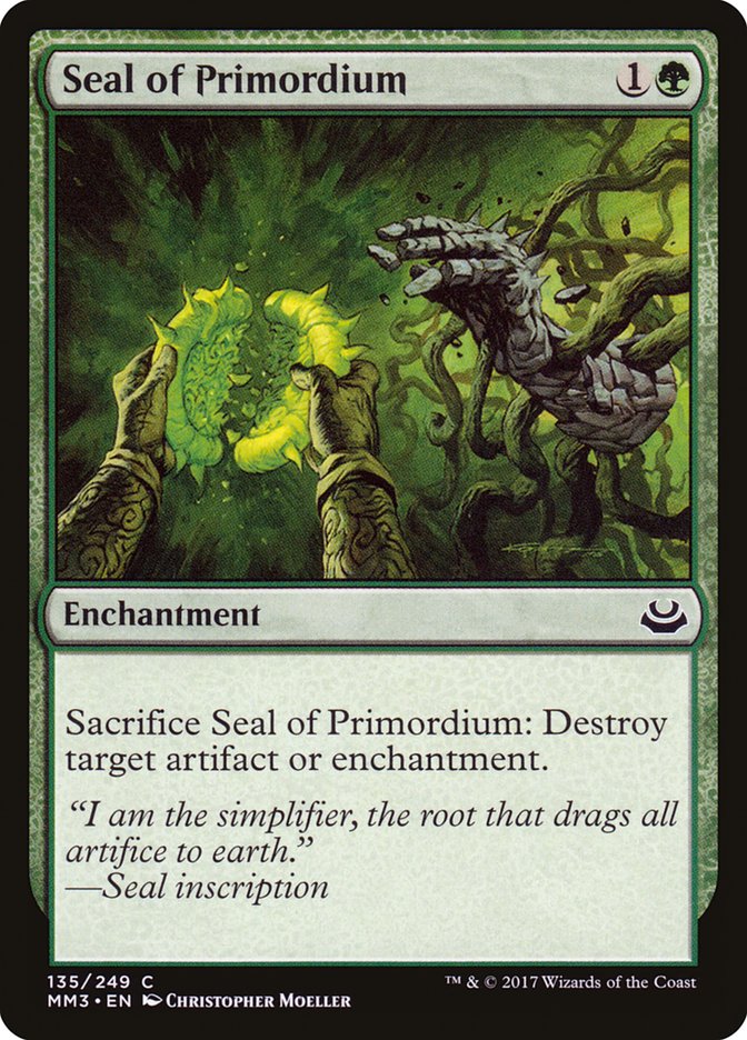 Seal of Primordium [Modern Masters 2017] - Magic: The Gathering - Card Brawlers | Quebec | Canada |