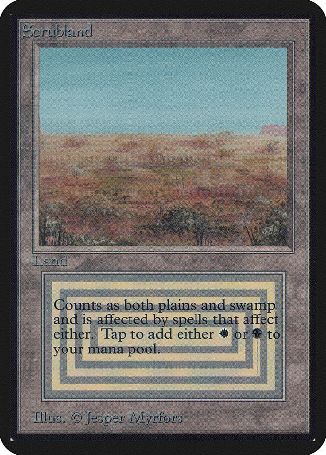 Scrubland [Alpha Edition] - Magic: The Gathering - Card Brawlers | Quebec | Canada |