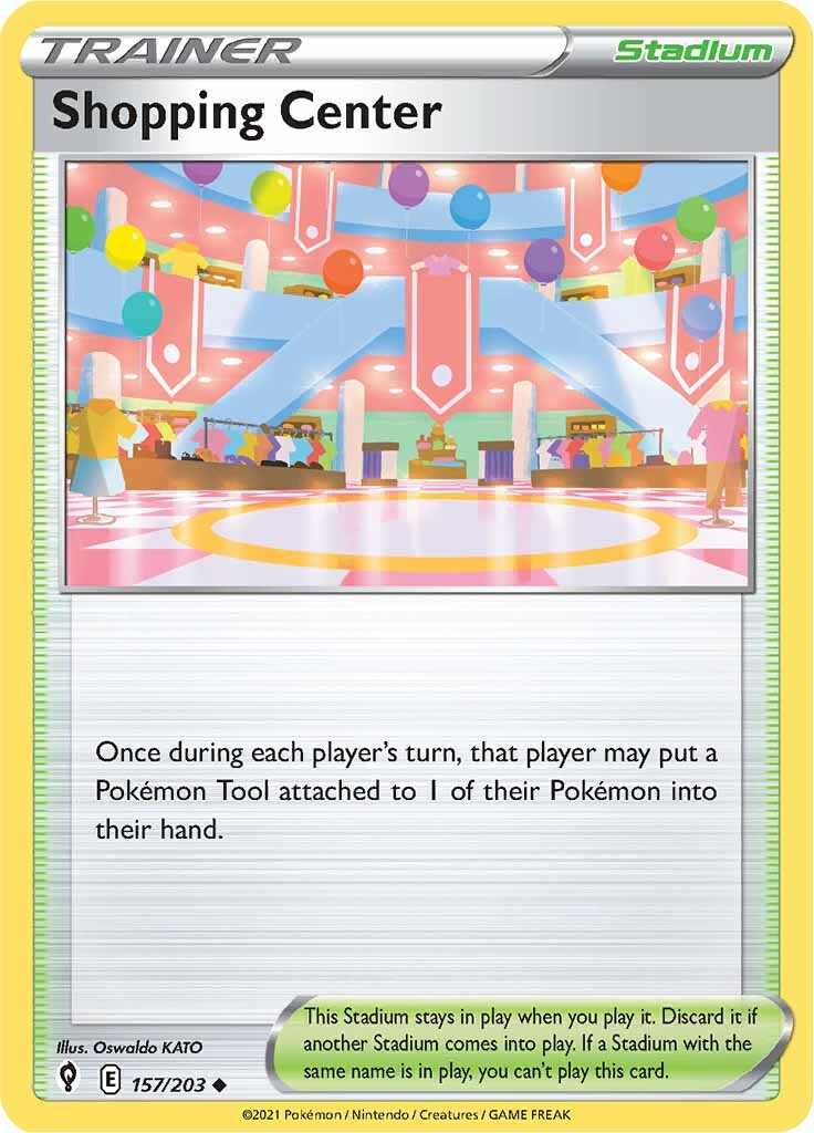 Shopping Center (157/203) [Sword & Shield: Evolving Skies] - Pokémon - Card Brawlers | Quebec | Canada |