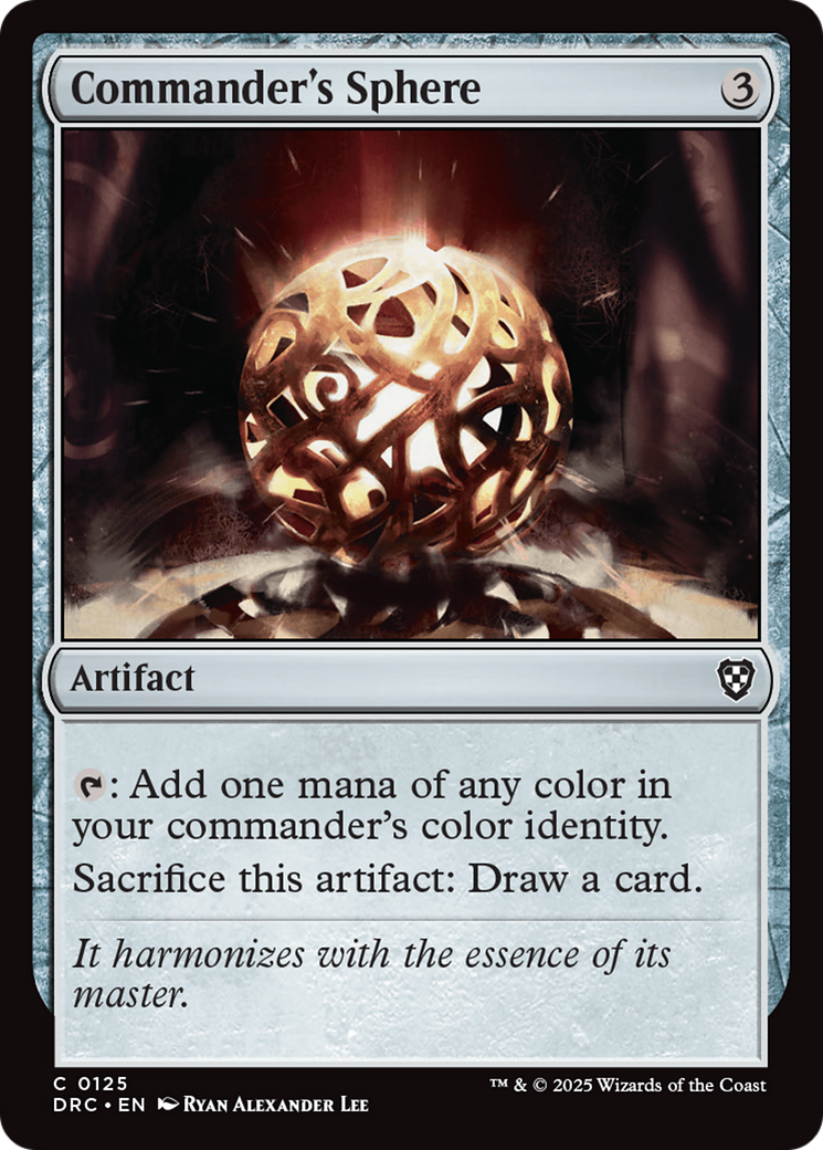 Commander's Sphere [Aetherdrift Commander] - Magic: The Gathering - Card Brawlers | Quebec | Canada |