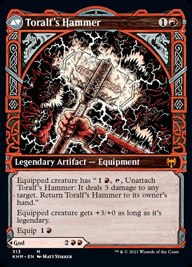 Toralf, God of Fury // Toralf's Hammer (Showcase) [Kaldheim] - Magic: The Gathering - Card Brawlers | Quebec | Canada |