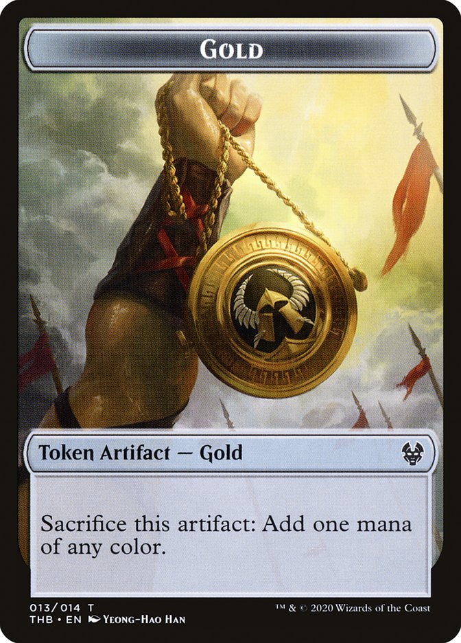 Human Soldier // Gold Double-Sided Token [Theros Beyond Death Tokens] - Magic: The Gathering - Card Brawlers | Quebec | Canada |