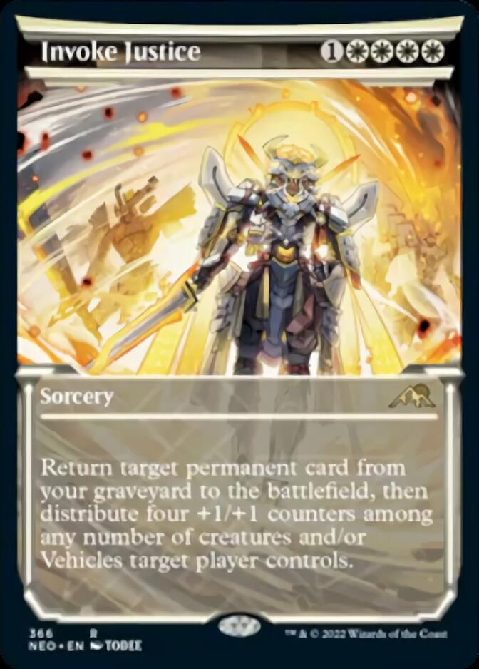 Invoke Justice (Showcase Soft Glow) [Kamigawa: Neon Dynasty] - Magic: The Gathering - Card Brawlers | Quebec | Canada |
