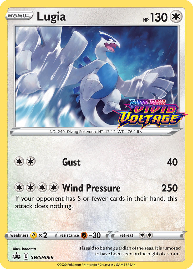 Lugia (SWSH069) (Prerelease Promo) [Sword & Shield: Black Star Promos] - Pokémon - Card Brawlers | Quebec | Canada |