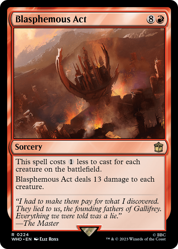 Blasphemous Act [Doctor Who] - Magic: The Gathering - Card Brawlers | Quebec | Canada |
