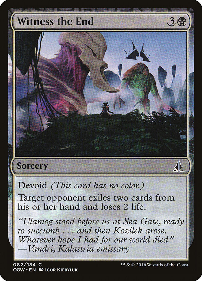 Witness the End [Oath of the Gatewatch] - Magic: The Gathering - Card Brawlers | Quebec | Canada |