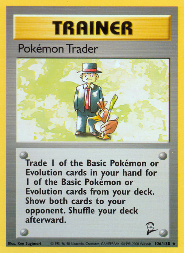 Pokemon Trader (106/130) [Base Set 2] - Pokémon - Card Brawlers | Quebec | Canada |