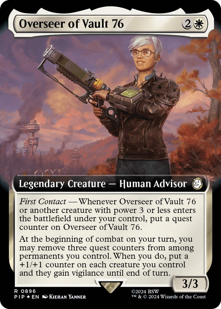 Overseer of Vault 76 (Extended Art) (Surge Foil) [Fallout] - Magic: The Gathering - Card Brawlers | Quebec | Canada |