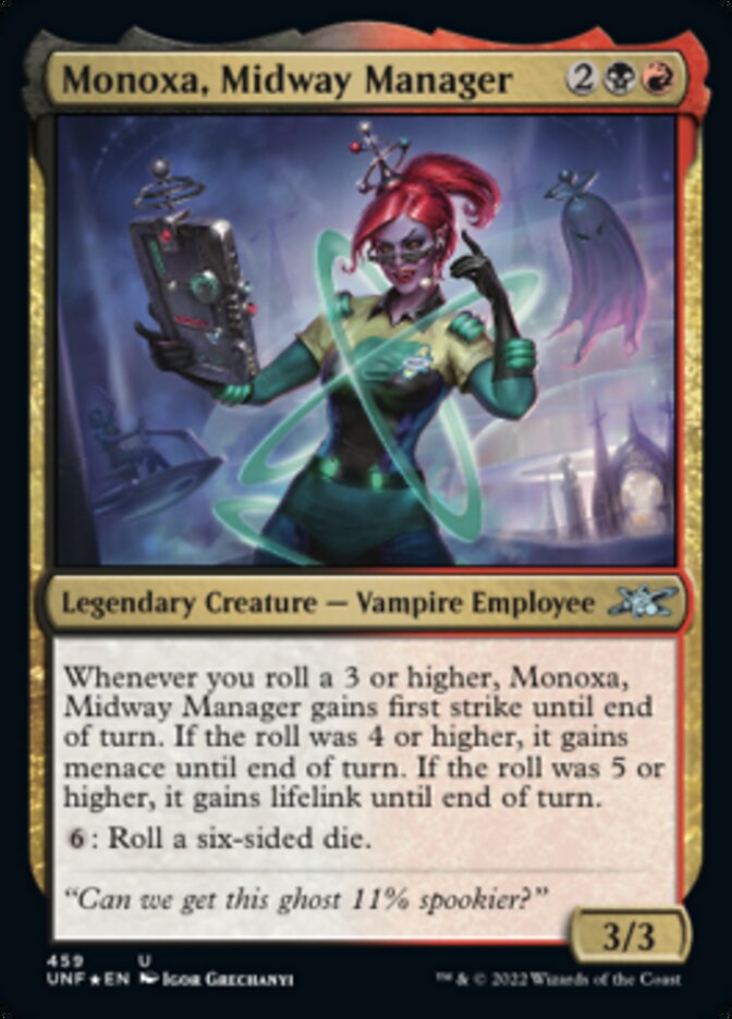 Monoxa, Midway Manager (Galaxy Foil) [Unfinity] - Magic: The Gathering - Card Brawlers | Quebec | Canada |