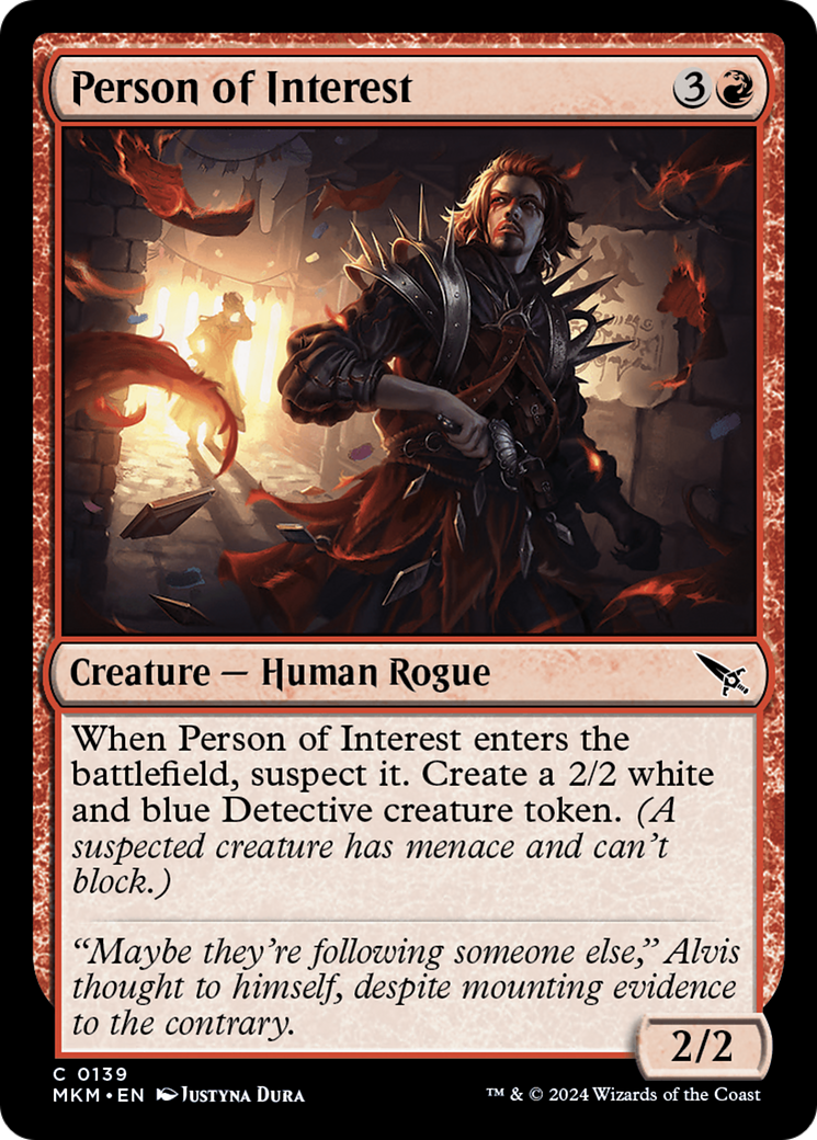 Person of Interest [Murders at Karlov Manor] - Magic: The Gathering - Card Brawlers | Quebec | Canada |