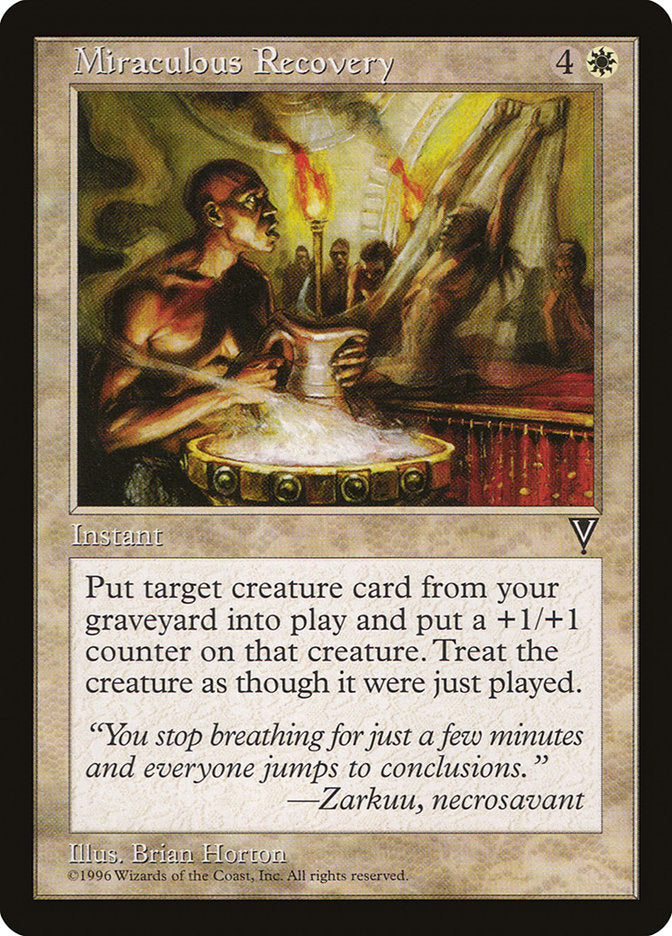 Miraculous Recovery [Visions] - Magic: The Gathering - Card Brawlers | Quebec | Canada |