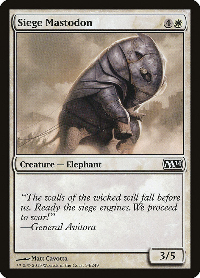 Siege Mastodon [Magic 2014] - Magic: The Gathering - Card Brawlers | Quebec | Canada |
