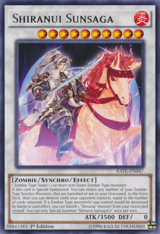 Shiranui Sunsaga [RATE-EN047] Rare - Yu-Gi-Oh! - Card Brawlers | Quebec | Canada |