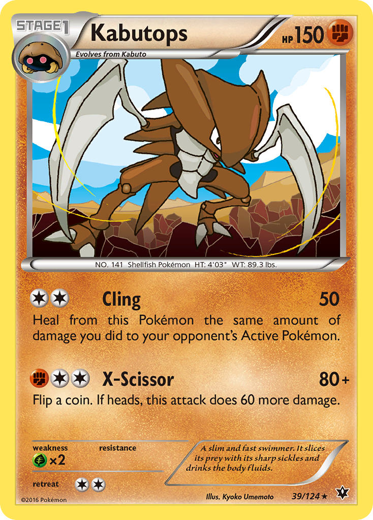 Kabutops (39/124) [XY: Fates Collide] - Pokémon - Card Brawlers | Quebec | Canada |
