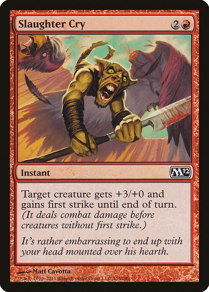 Slaughter Cry [Magic 2012] - Magic: The Gathering - Card Brawlers | Quebec | Canada |