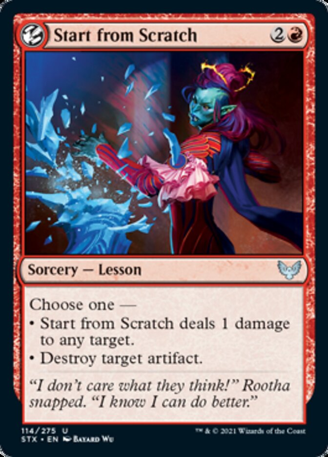 Start from Scratch [Strixhaven: School of Mages] - Magic: The Gathering - Card Brawlers | Quebec | Canada |