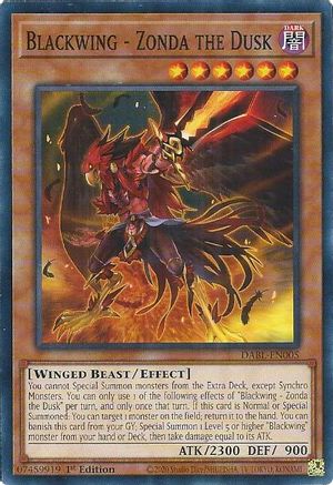 Blackwing - Zonda the Dusk [DABL-EN005] Common - Yu-Gi-Oh! - Card Brawlers | Quebec | Canada |