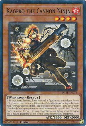 Kagero the Cannon Ninja [DABL-EN018] Common - Yu-Gi-Oh! - Card Brawlers | Quebec | Canada |