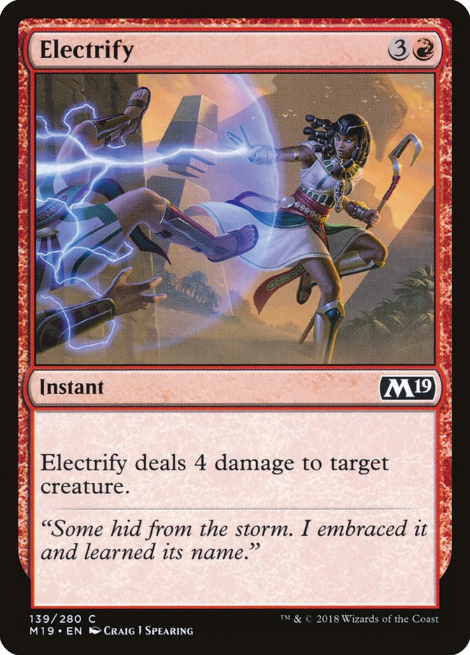 Electrify [Core Set 2019] - Magic: The Gathering - Card Brawlers | Quebec | Canada |