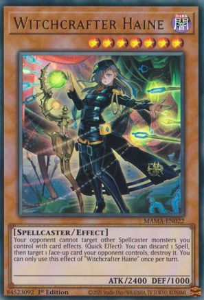 Witchcrafter Haine [MAMA-EN022] Ultra Rare - Yu-Gi-Oh! - Card Brawlers | Quebec | Canada |