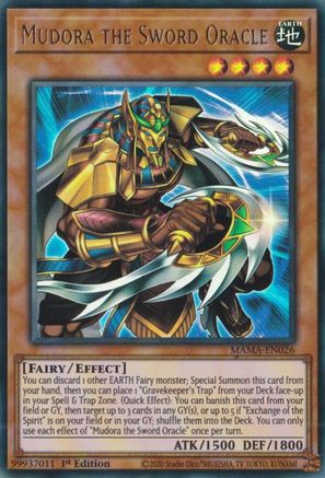 Mudora the Sword Oracle [MAMA-EN026] Ultra Rare - Yu-Gi-Oh! - Card Brawlers | Quebec | Canada |