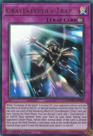 Gravekeeper's Trap [MAMA-EN029] Ultra Rare - Yu-Gi-Oh! - Card Brawlers | Quebec | Canada |