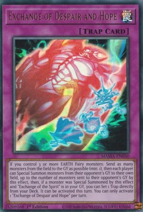 Exchange of Despair and Hope [MAMA-EN030] Ultra Rare - Yu-Gi-Oh! - Card Brawlers | Quebec | Canada |