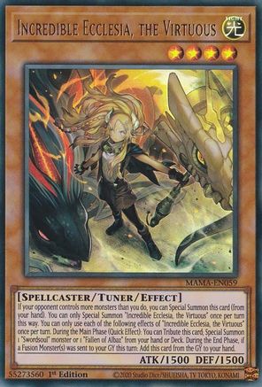 Incredible Ecclesia, the Virtuous [MAMA-EN059] Ultra Rare - Yu-Gi-Oh! - Card Brawlers | Quebec | Canada |