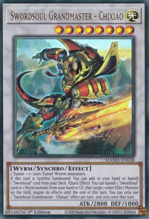 Swordsoul Grandmaster - Chixiao [MAMA-EN038] Ultra Rare - Yu-Gi-Oh! - Card Brawlers | Quebec | Canada |