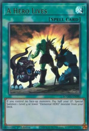 A Hero Lives [MAMA-EN081] Ultra Rare - Yu-Gi-Oh! - Card Brawlers | Quebec | Canada |