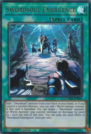 Swordsoul Emergence [MAMA-EN041] Ultra Rare - Yu-Gi-Oh! - Card Brawlers | Quebec | Canada |